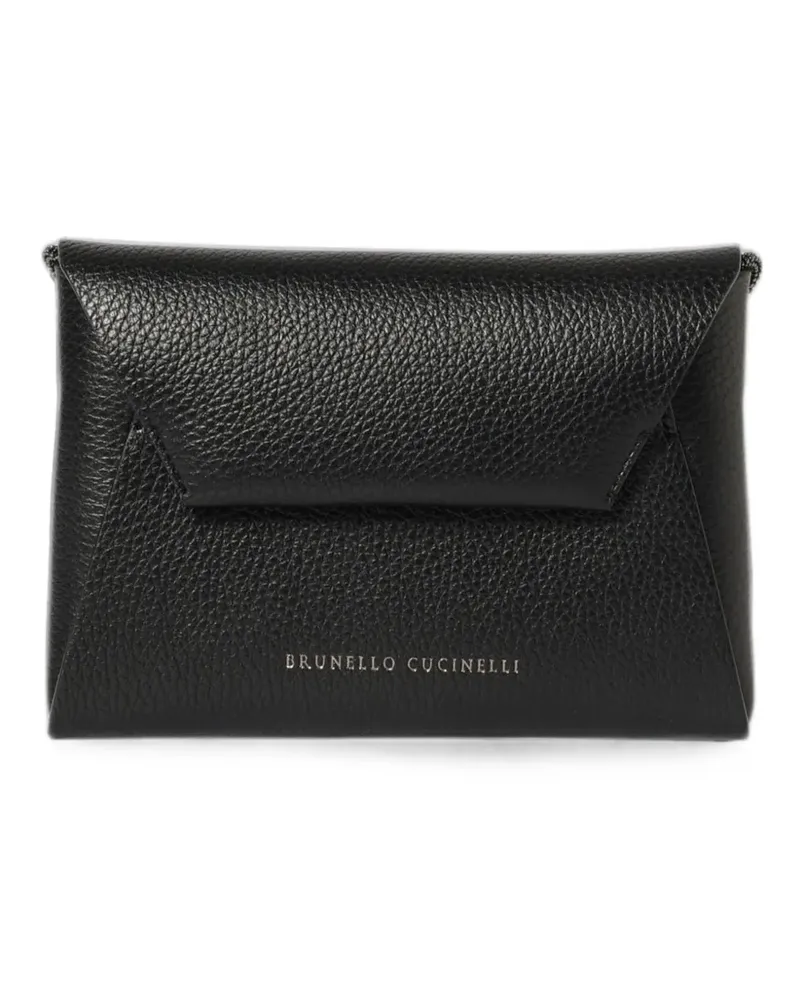 Brunello Cucinelli leather shoulder bag - Schwarz Schwarz