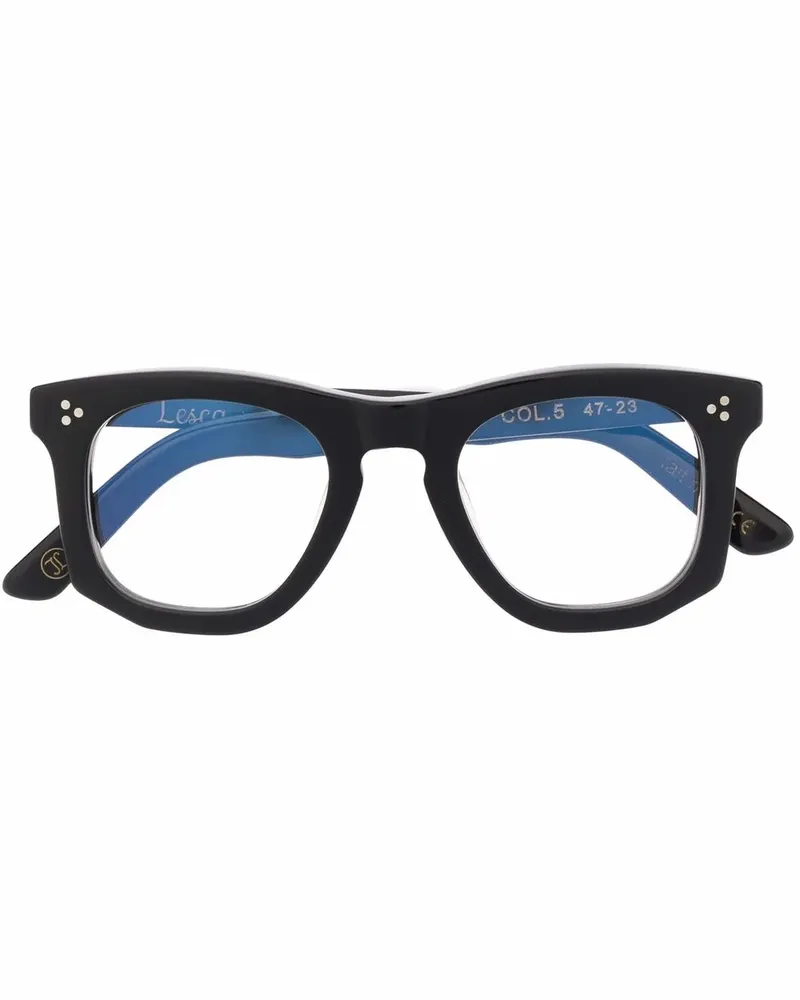 Lesca Guru Brille mit eckigem Gestell - Schwarz Schwarz