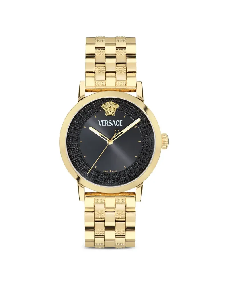 Versace Edelstahl 40mm - Schwarz Schwarz