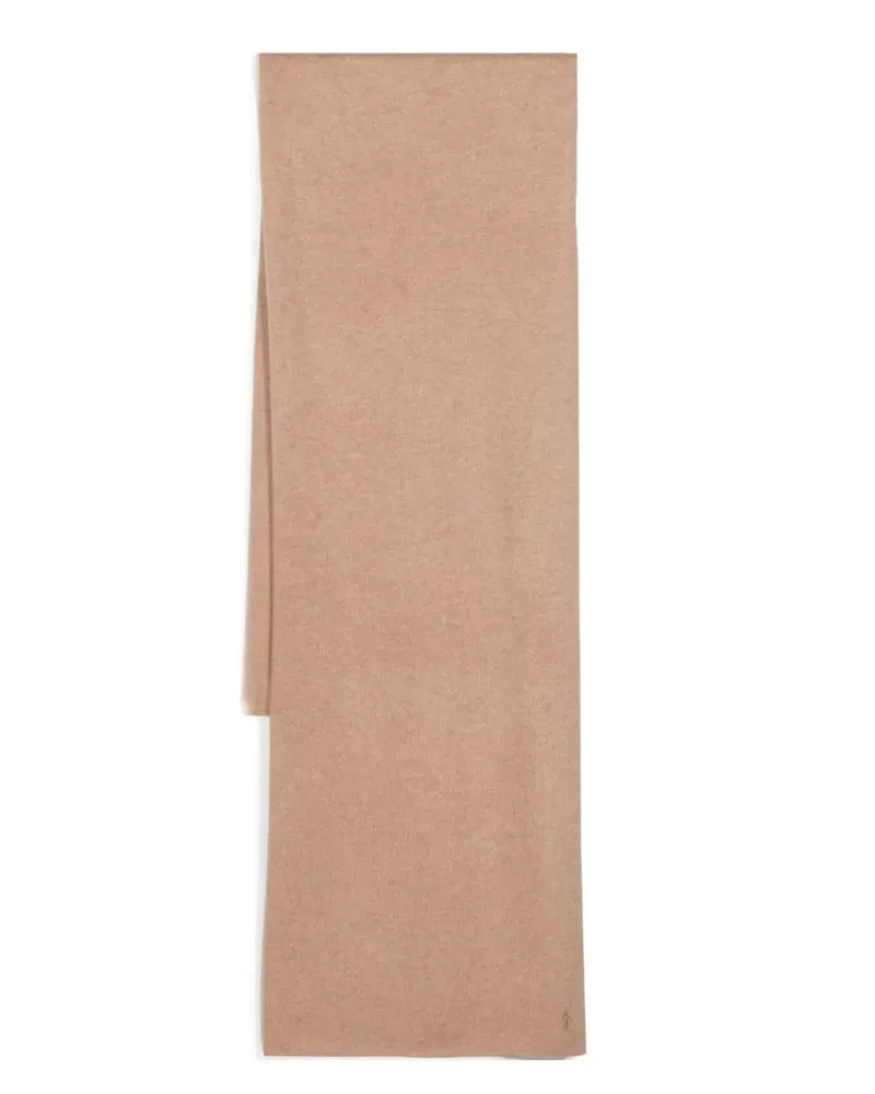Ralph Lauren Schal mit Polo Pony-Stickerei - Nude Nude