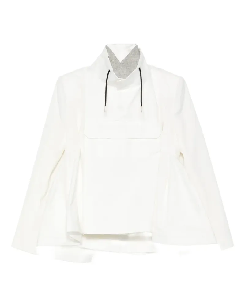 Sacai long-sleeves blazer - Weiß Weiß