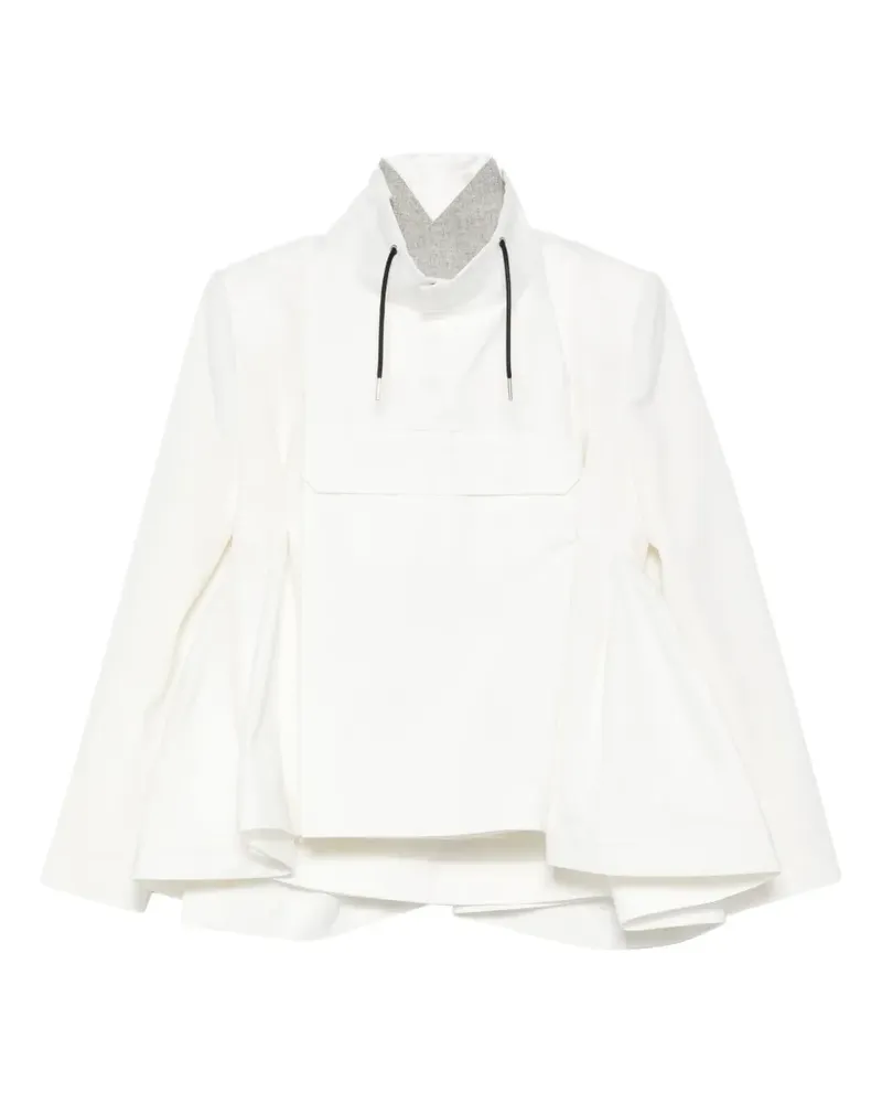 Sacai long-sleeves blazer - Weiß Weiß