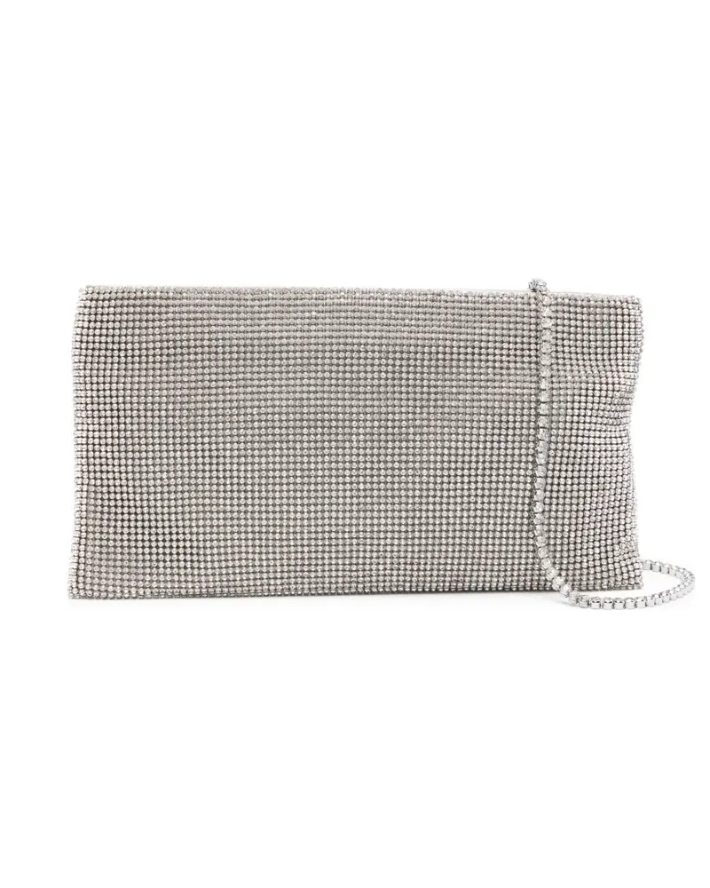Benedetta Bruzziches Clutch mit Kettenriemen - Silber Silber