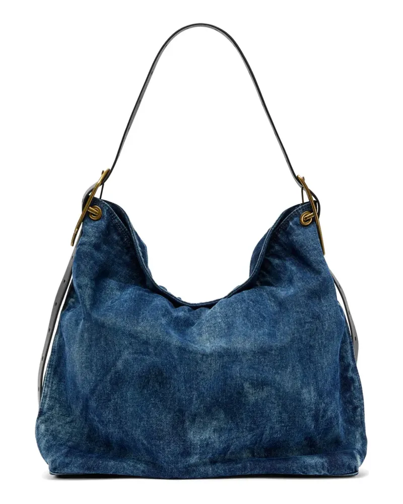 Diesel D-Line denim shoulder bag - Blau Blau