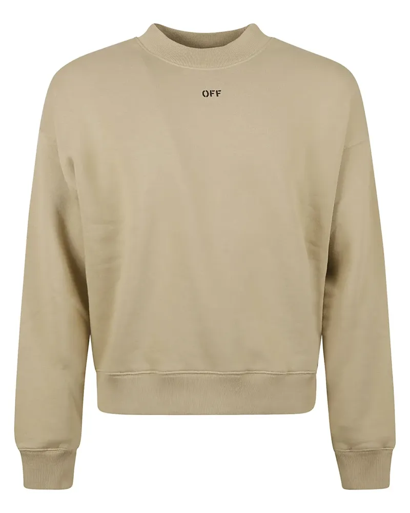OFF-WHITE Sweatshirt mit Logo-Print - Nude Nude