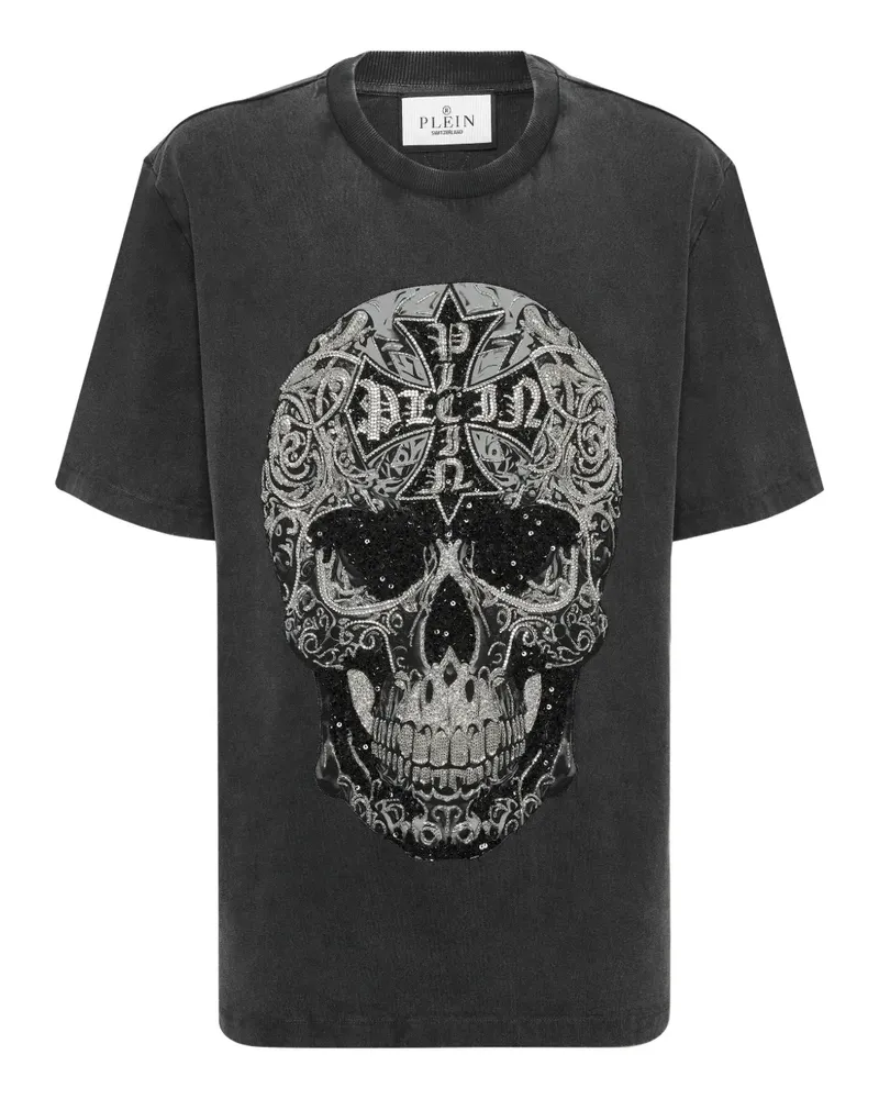 Philipp Plein Baroque Skull T-Shirt - Schwarz Schwarz