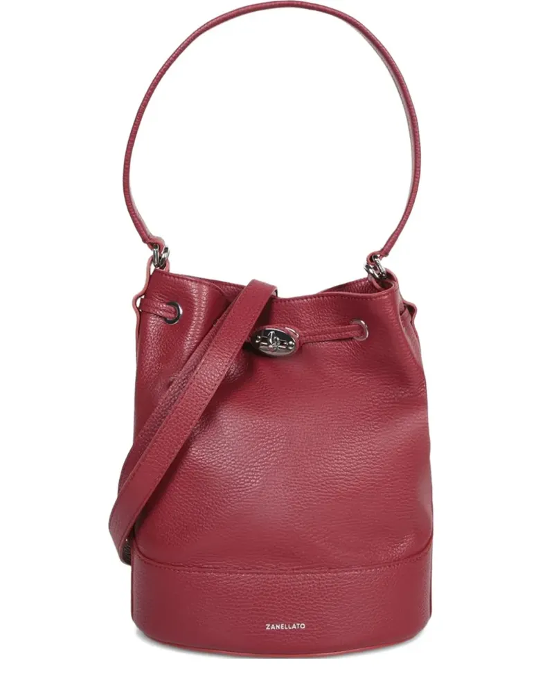 Zanellato drawstring top handle shoulder bag - Rot Rot
