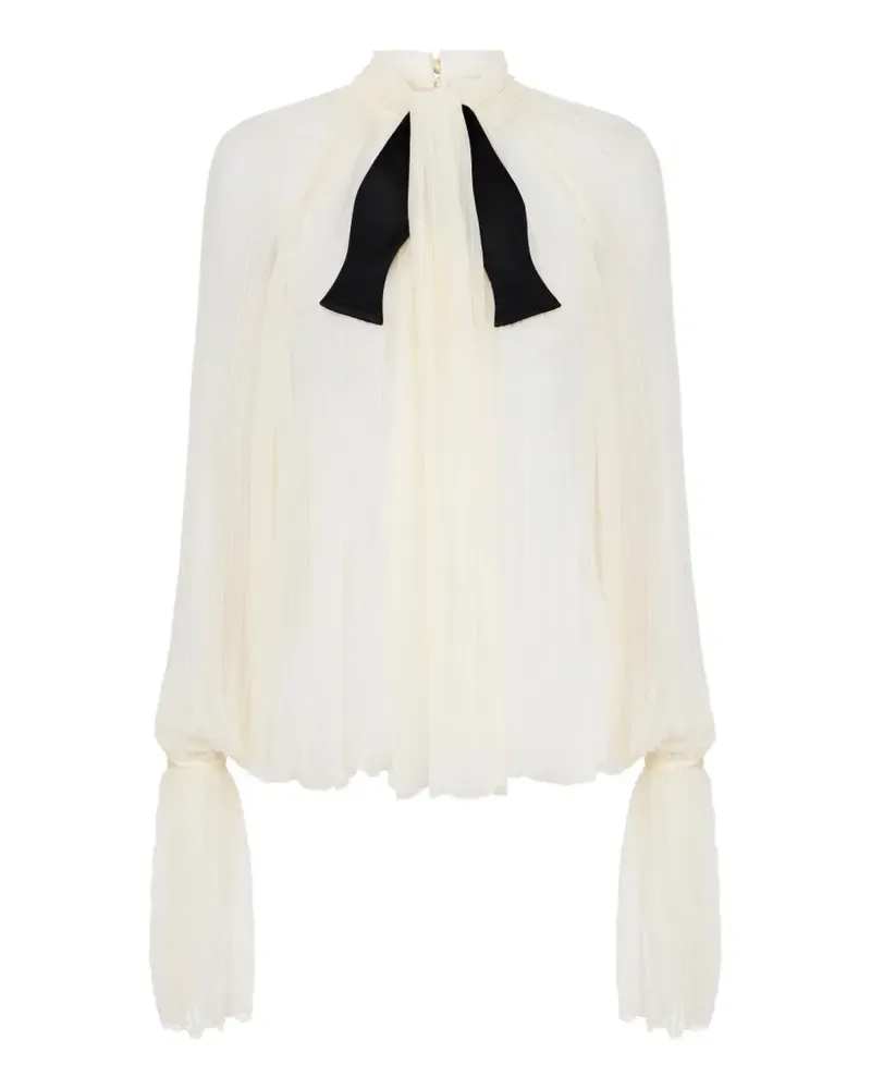 Elisabetta Franchi Bluse aus Kreppstoff - Nude Nude