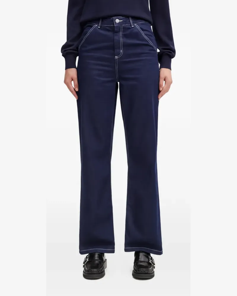 Carhartt WIP Simple Schlagjeans mit Kontrastnähten - Blau Blau