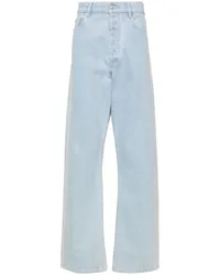 Nanushka Straight-Leg-Jeans mit gehäkeltem Detail Blau