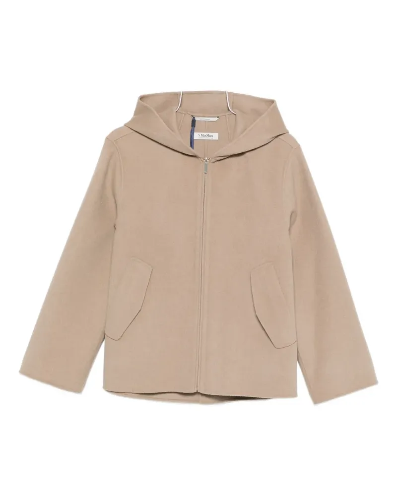 Max Mara hooded zip-up jacket - Nude Nude