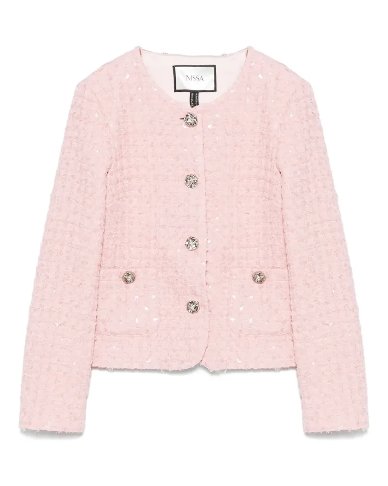NISSA Jacke aus Tweed - Rosa Rosa