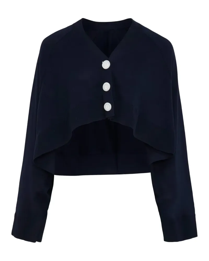 ENFÖLD Umbrella Cropped-Cardigan - Blau Blau