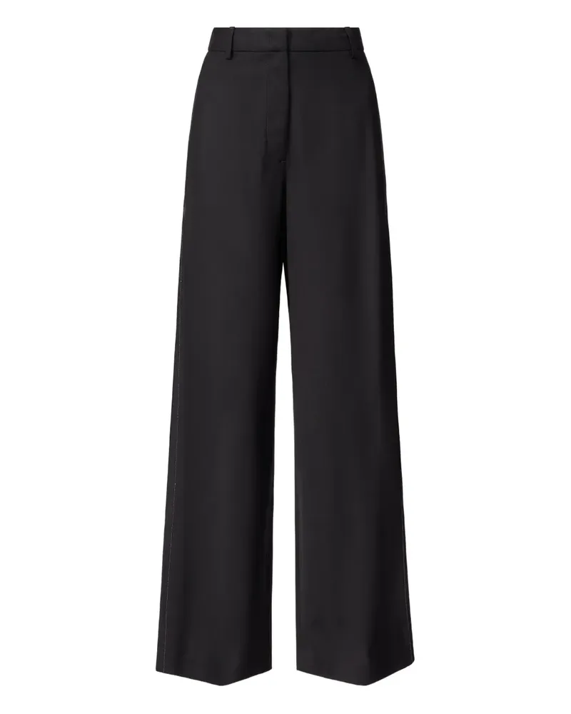 Fabiana Filippi side-stripe trousers - Schwarz Schwarz