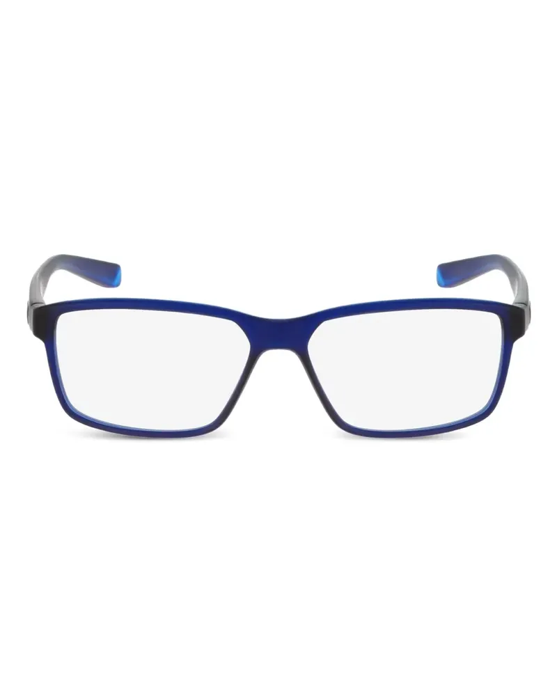 Nike Brille mit eckigem Gestell - Blau Blau