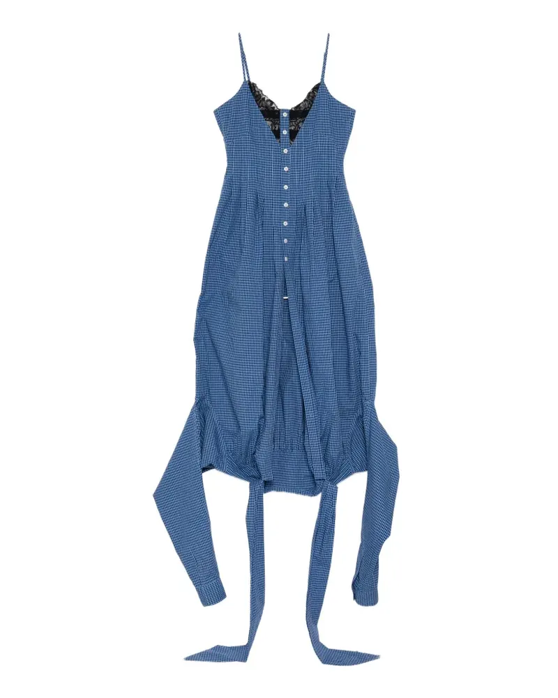 BONBOM Kariertes Hemd - Blau Blau