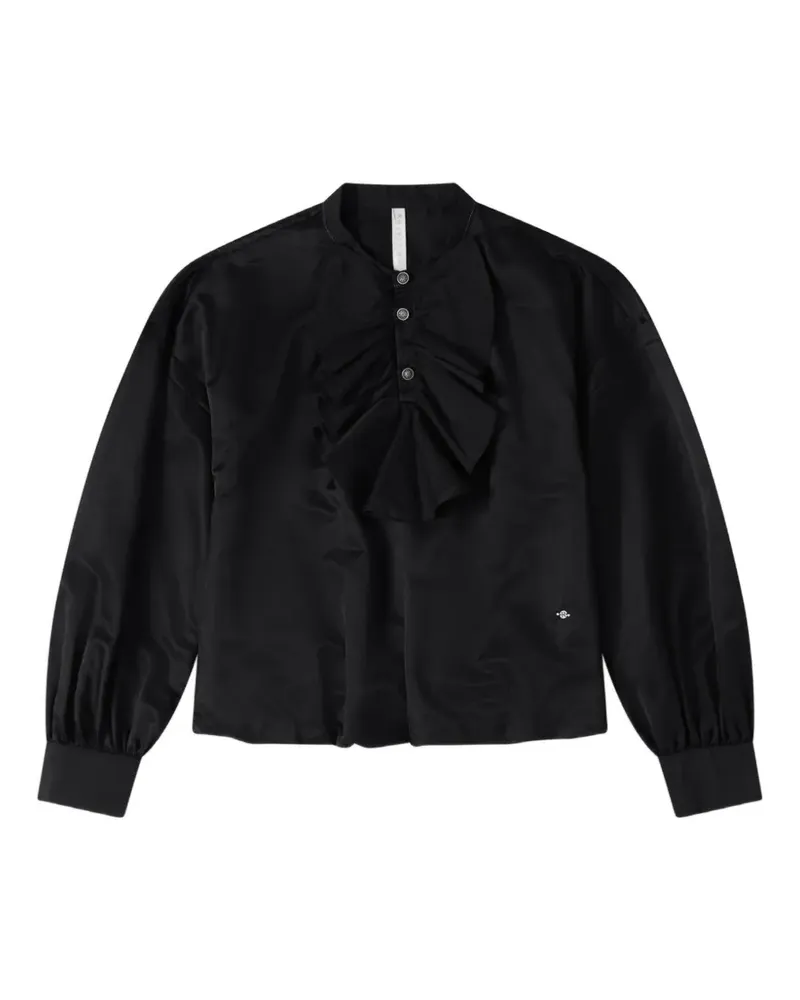 Renli Su Bluse mit Rüschen - Schwarz Schwarz