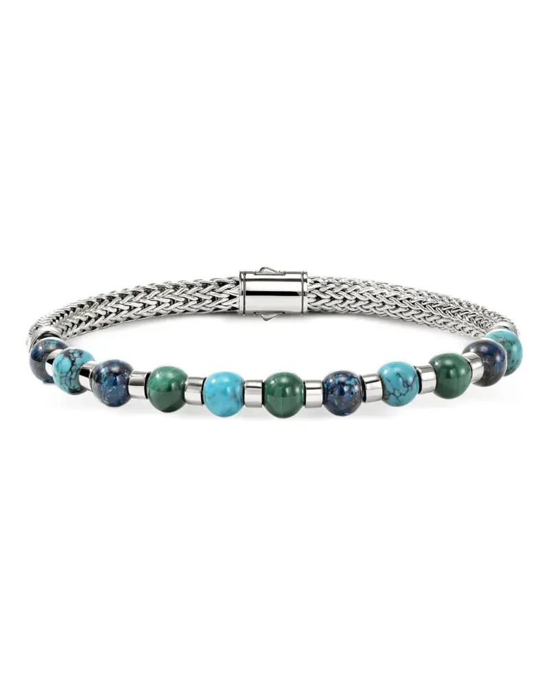 John Hardy Perlenkettenarmband aus Sterlingsilber Silber