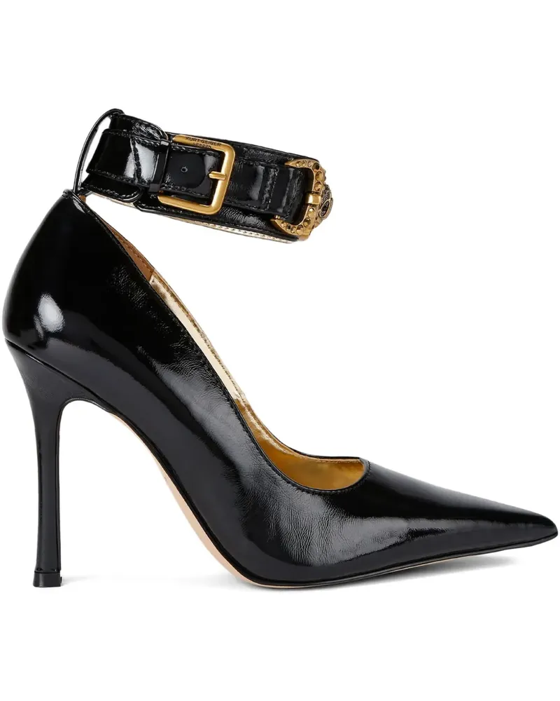 Kurt Geiger Mansion Pumps mit Knöchelriemen 105mm - Schwarz Schwarz