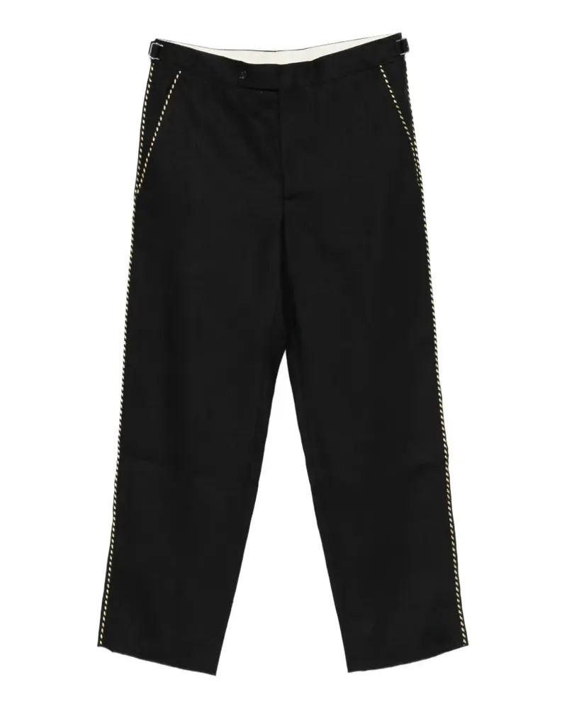 BODE Hose mit Paspeln - Schwarz Schwarz