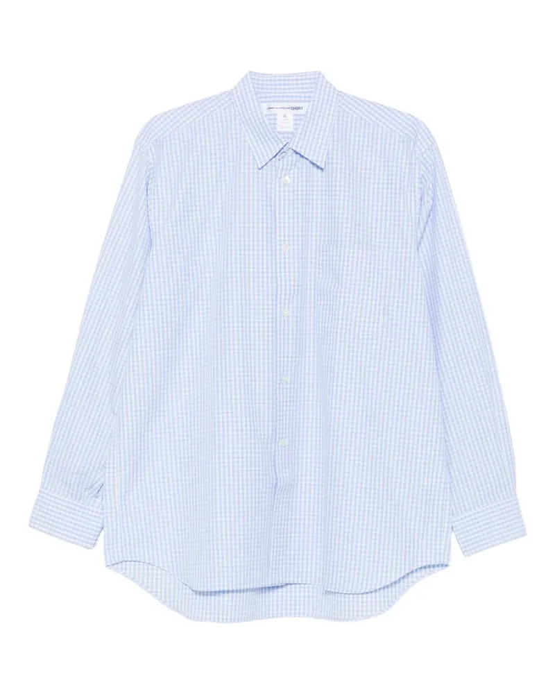 Comme des Garçons checked long-sleeve shirt - Blau Blau