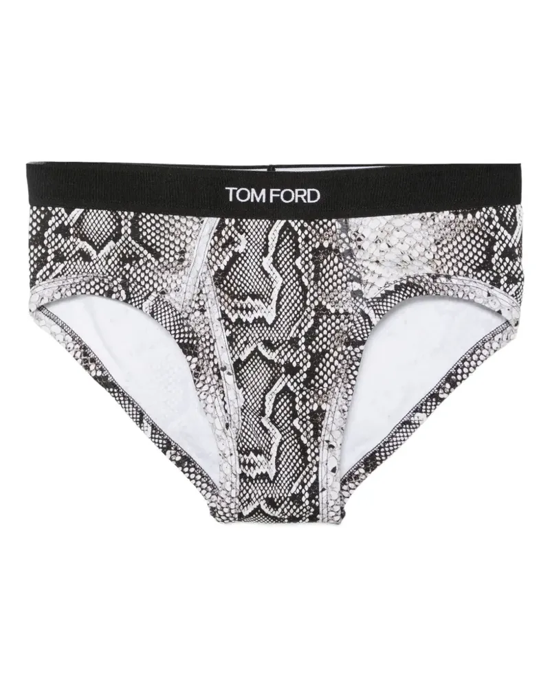 Tom Ford Boxershorts mit Leopardenprint - Schwarz Schwarz
