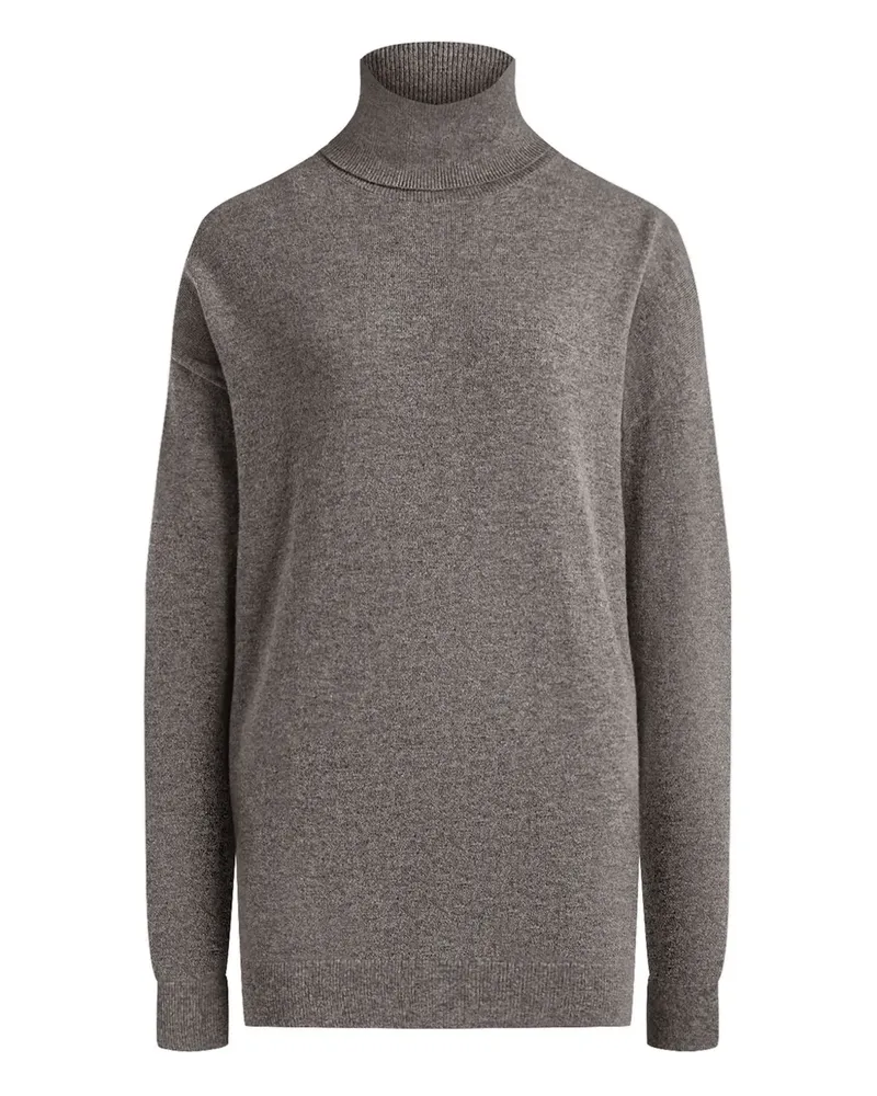 12 STOREEZ Pullover mit Rollkragen - Grau Grau