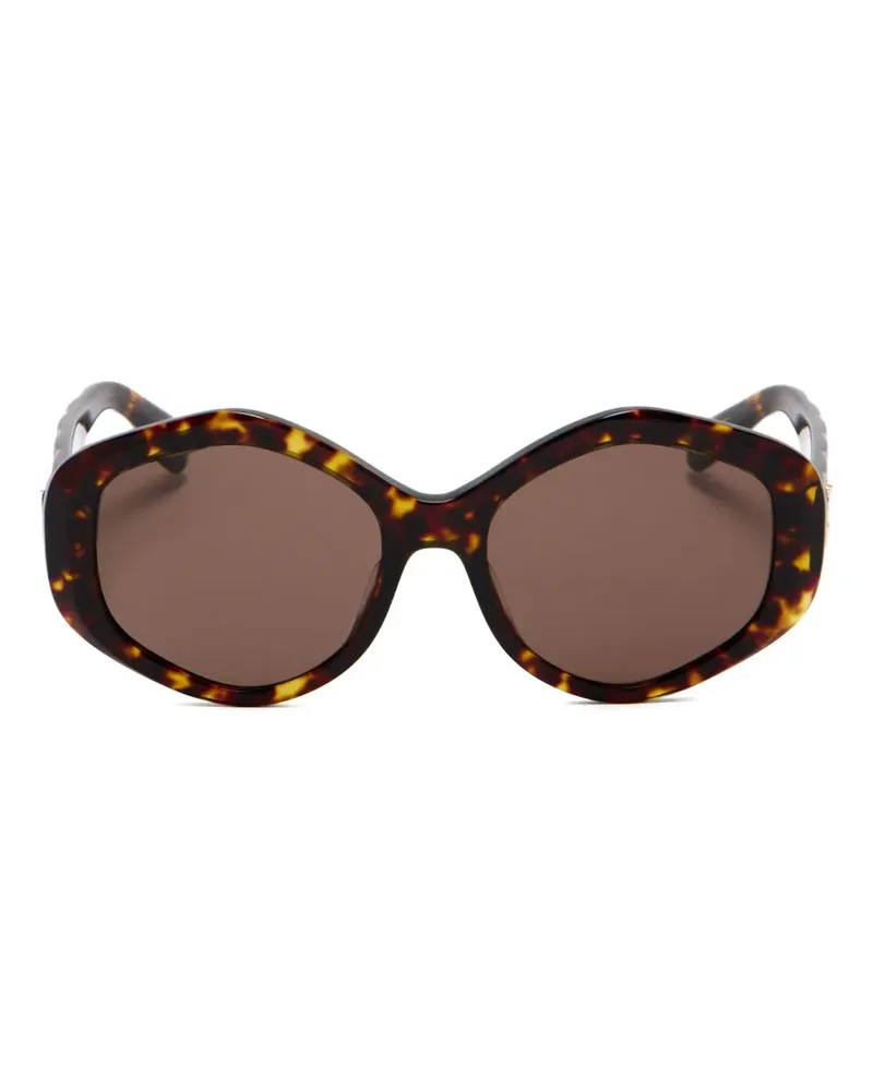 Tory Burch Sonnenbrille mit geometrischem Gestell - Braun Braun