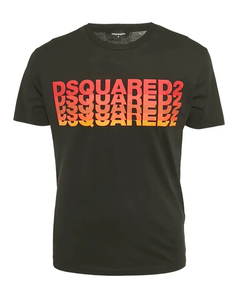 Dsquared2 logo-print t-shirt - Schwarz Schwarz