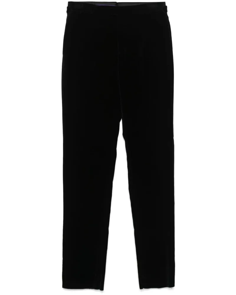 Ralph Lauren Hose aus Samt - Schwarz Schwarz