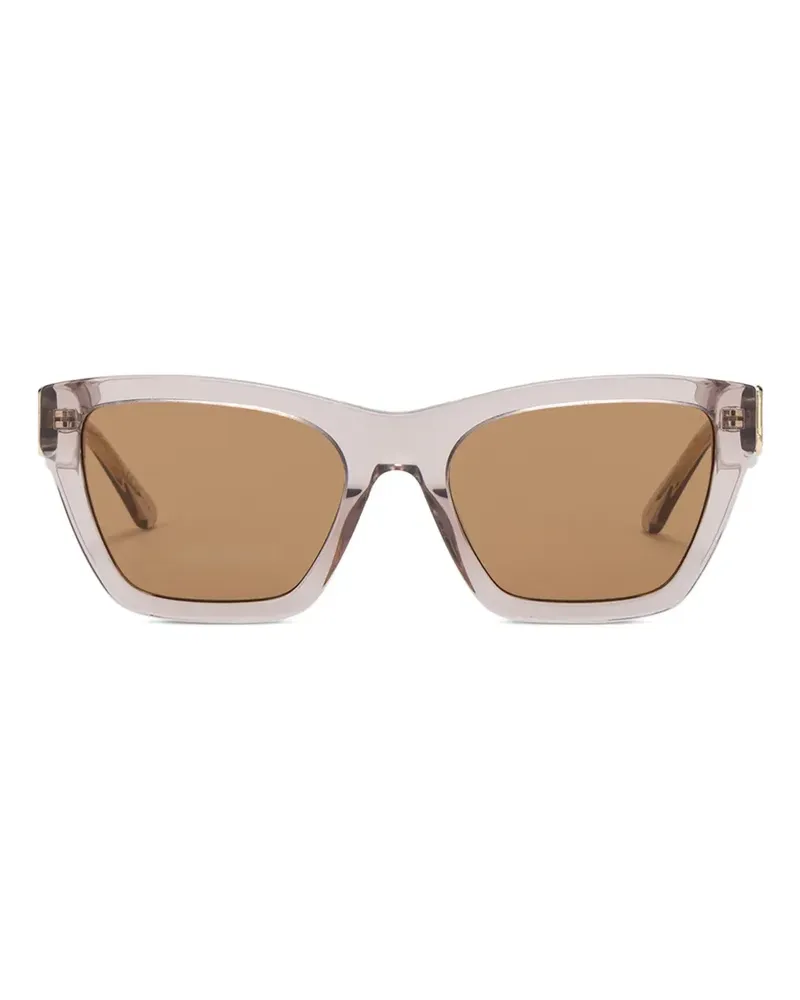 Marc Jacobs Sonnenbrille mit Logo-Schild - Rosa Rosa