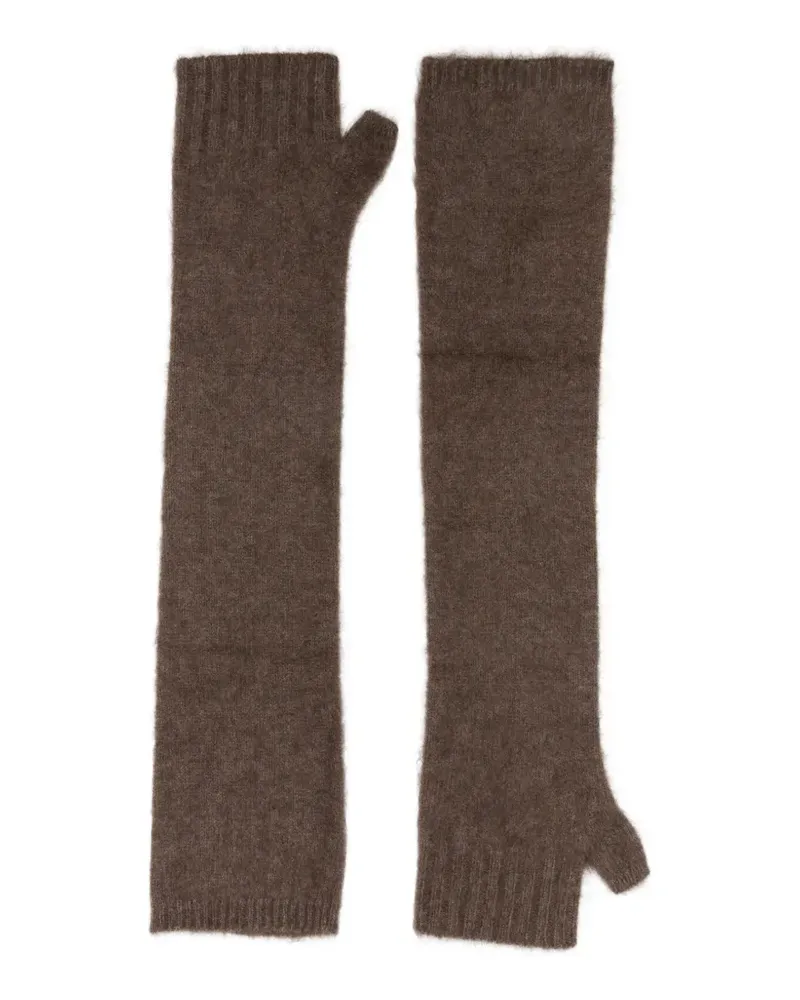P.A.R.O.S.H. Fingerlose Handschuhe - Braun Braun