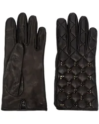 Philipp Plein Handschuhe mit Nieten Schwarz