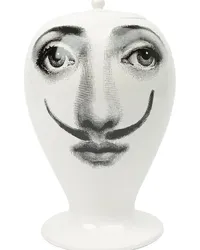 Fornasetti Femme aux Moustache' Keramikvase Weiß