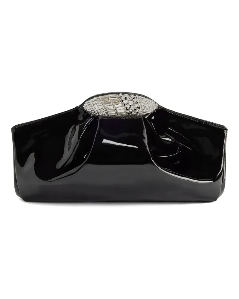 Giuseppe Zanotti GZ DUMPLING goatskin clutch bag - Schwarz Schwarz