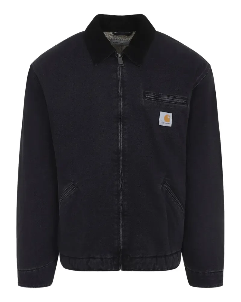Carhartt WIP OG Detroit Jacke mit Cordkragen - Schwarz Schwarz