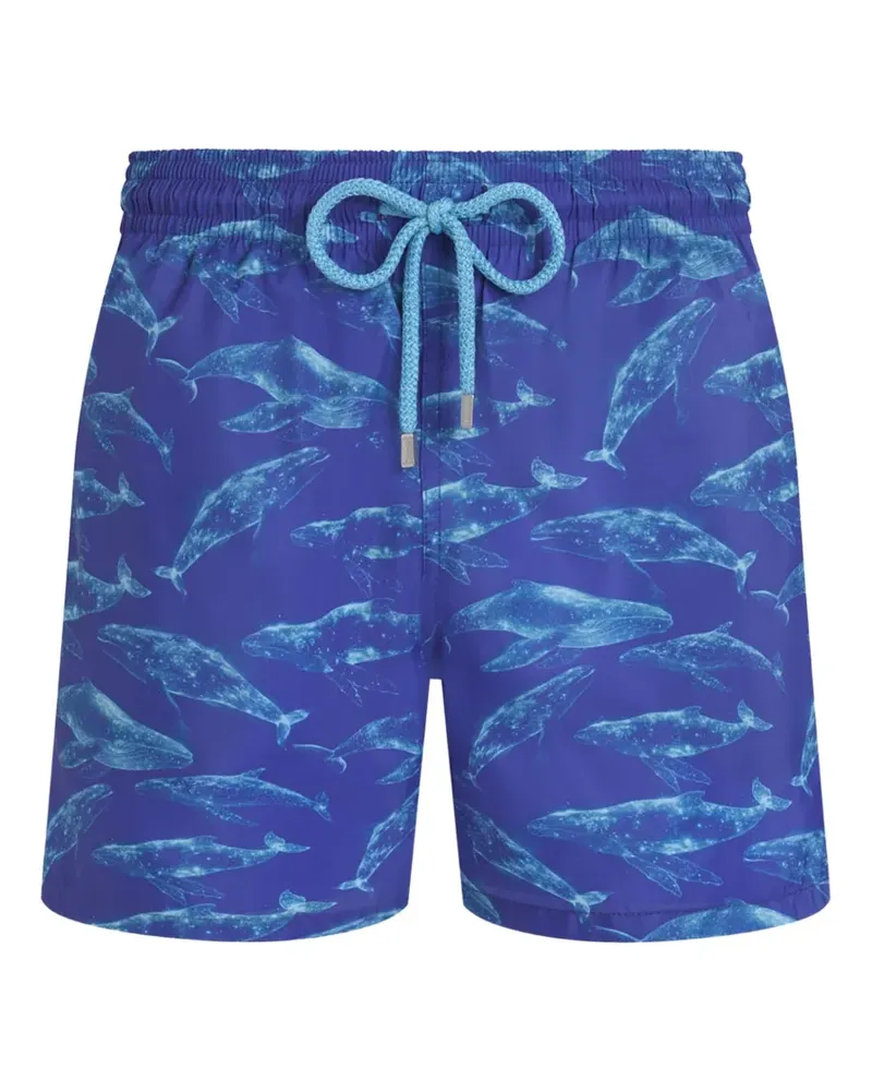 Vilebrequin Badeshorts mit Wal-Print - Blau Blau