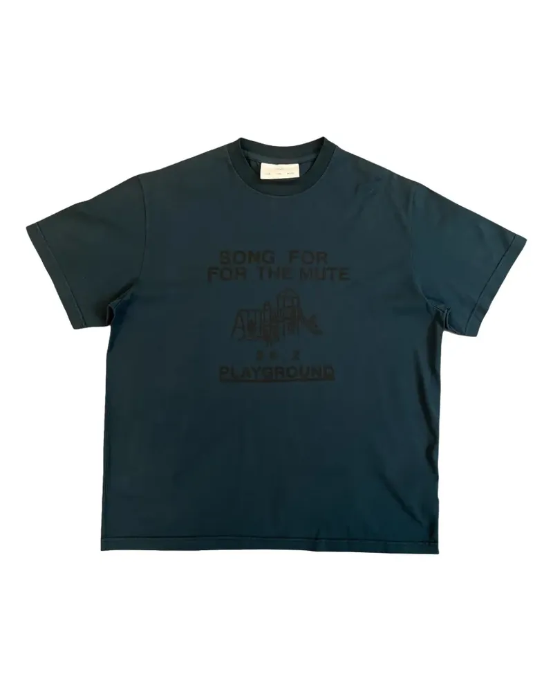Song For The Mute Recess T-Shirt mit grafischem Print - Grün Grün