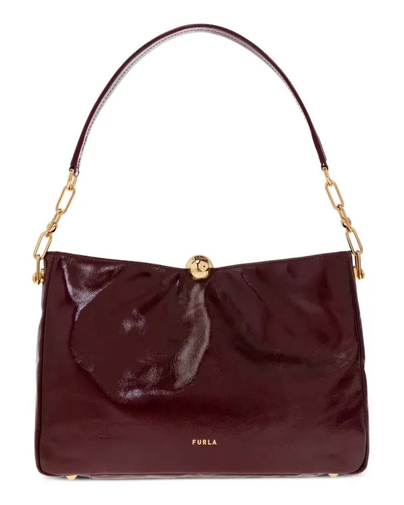 Furla Sfera Soft Schultertasche mit Kette - Rot Rot