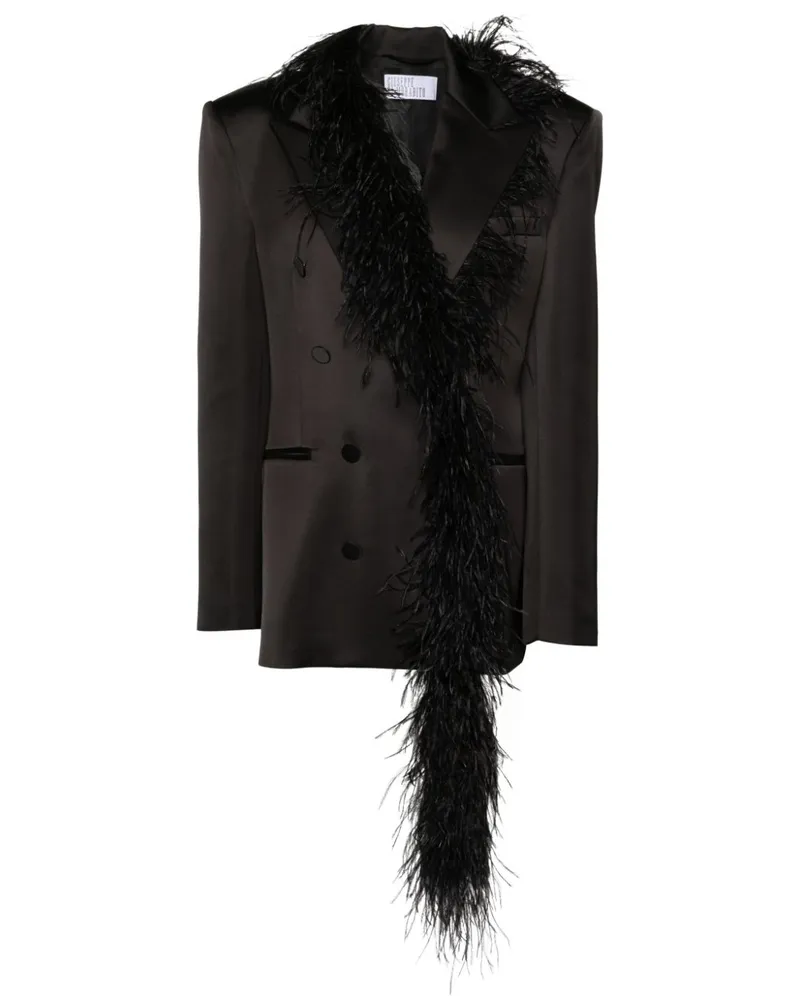 Giuseppe di Morabito Blazer mit Federn - Schwarz Schwarz