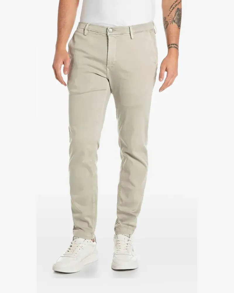 Replay Button Jeans - Nude Nude