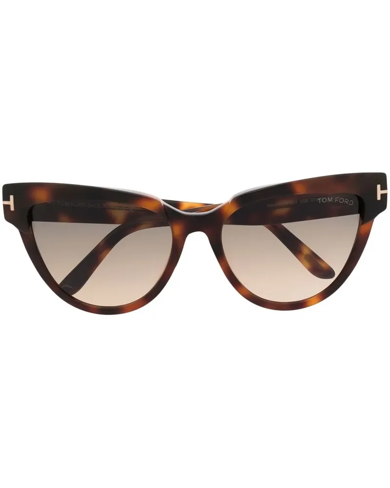 Tom Ford Nadine Cat-Eye-Sonnenbrille - Braun Braun