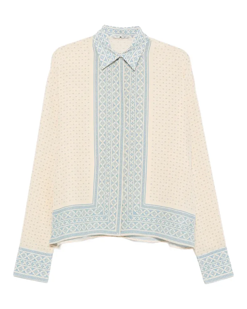 Ermanno Scervino geometric-print buttoned shirt - Nude Nude