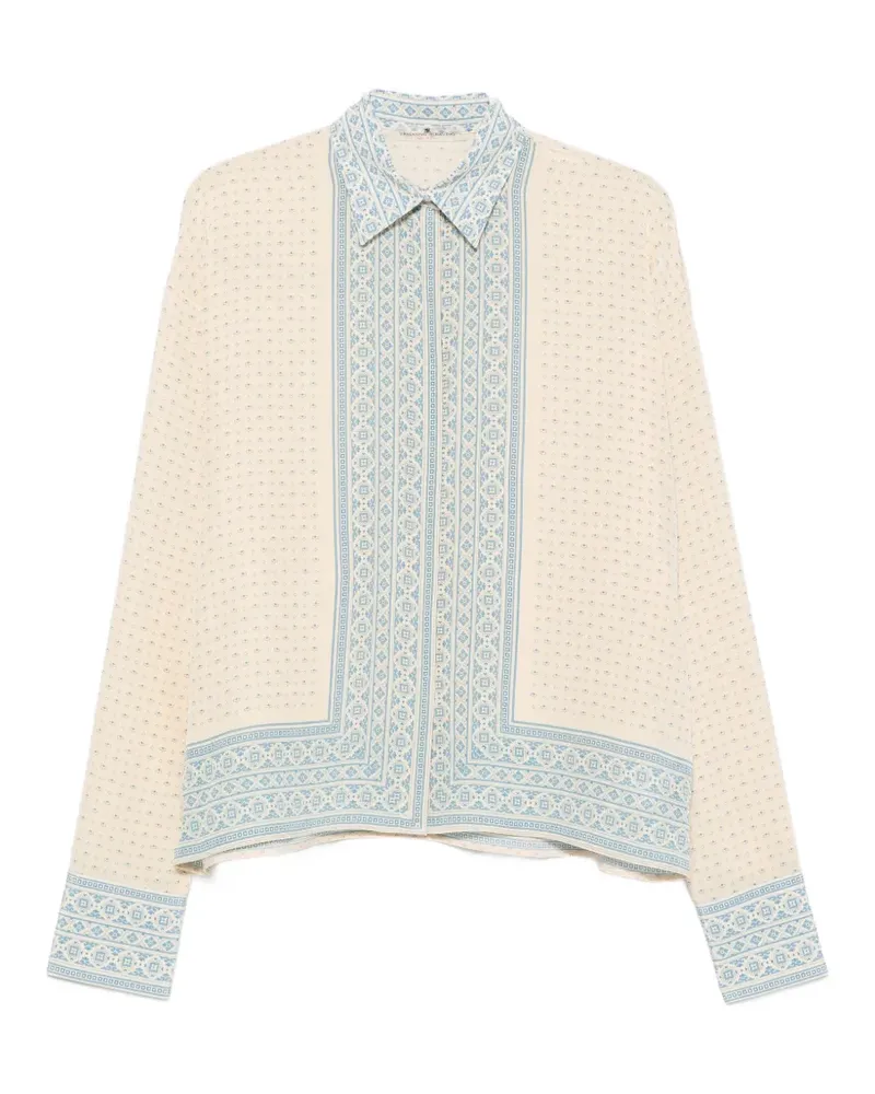 Ermanno Scervino geometric-print buttoned shirt - Nude Nude