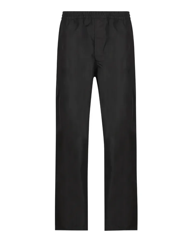 Prada logo-plaque trousers - Schwarz Schwarz
