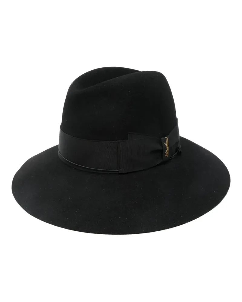 Borsalino Hut aus Filz - Schwarz Schwarz