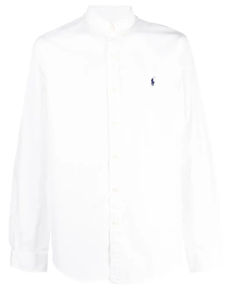 Ralph Lauren Hemd mit Logo-Patch - Weiß Weiß