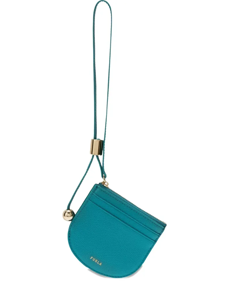 Furla Laura Kartenetui aus Leder - Blau Blau