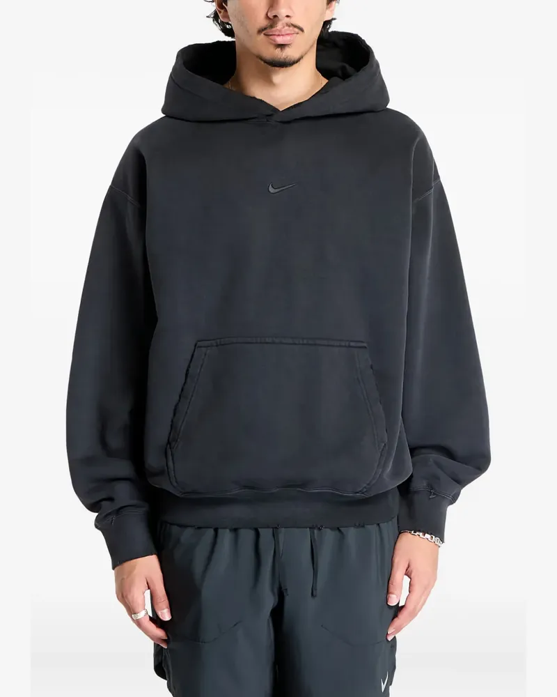 Nike Hoodie mit Swoosh - Schwarz Schwarz