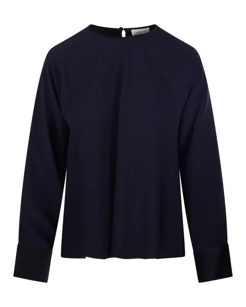 forte_forte long-sleeve blouse - Blau Blau